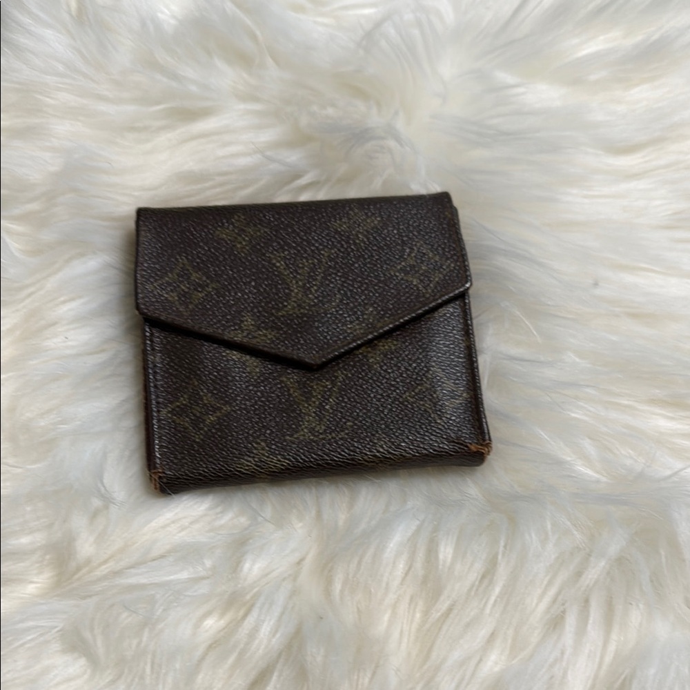 Louis Vuitton Discontinued Rare Brown Monogram Canvas W Hook Wallet  Unisex
